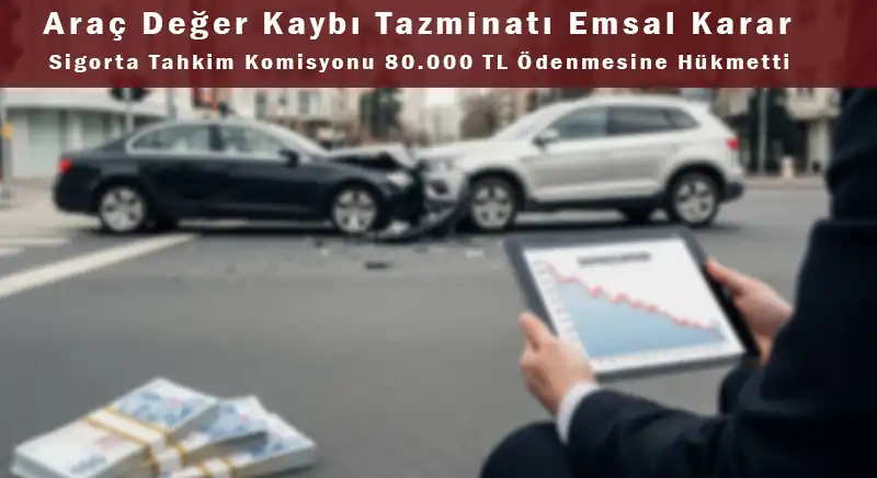 Araç Değer Kaybı Tazminatı Emsal Karar: 80.000 TL