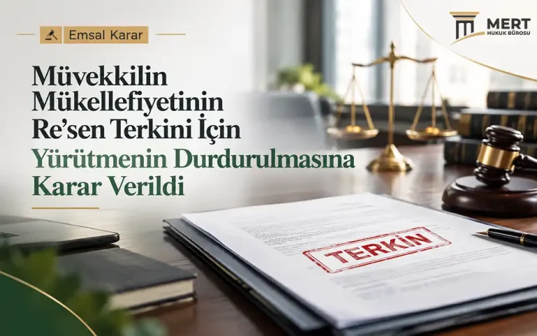 Emsal Karar: Mükellefiyetin Re’sen Terkini İçin Yürütmenin Durdurulmasına Karar Verildi