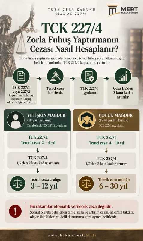 TCK 227/4 Kapsamında Zorla Fuhuş Yaptırma Cezası